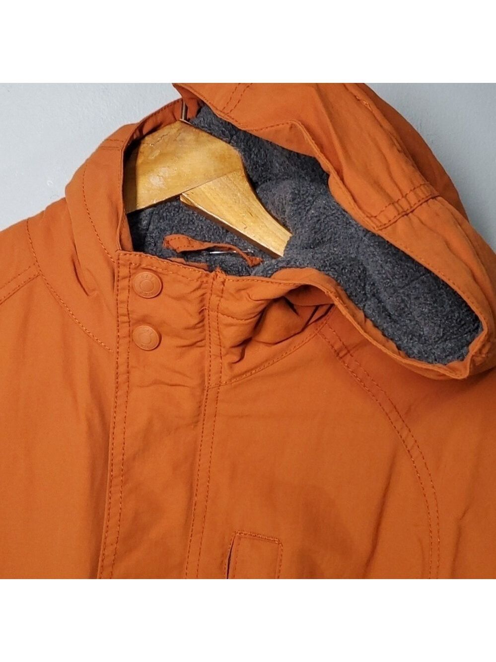 Gap jacket boys size large size 10 orange grey green blue zippered pockets